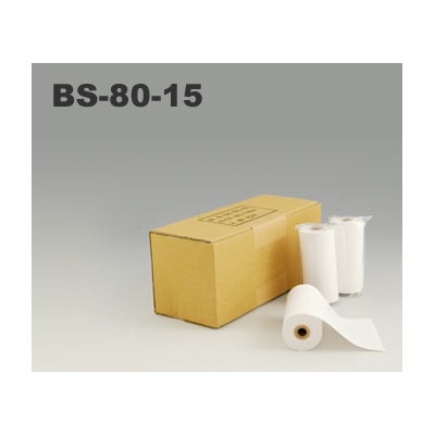 BS-80-15 幅80×外径38mm | 三栄電機 純正 感熱レシートロール紙 10巻入 | BS2-80Tシリーズ対応 国産 感熱紙 サーマルペーパー アルコールチェッカー用紙